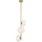 Zecca 3 Light Vertical Pendant Light